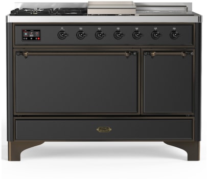 Ilve Majestic III Collection UM48FSQNR3MGBLP - Majestic III 48 inch Dual Fuel Range