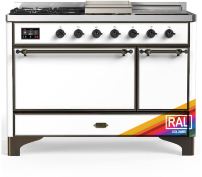 Ilve Majestic III Collection UM48FSQNR3RAB - Majestic III 48 inch Dual Fuel Range