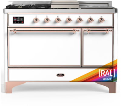 Ilve Majestic III Collection UM48FSQNR3RAPLP - Majestic III 48 inch Dual Fuel Range