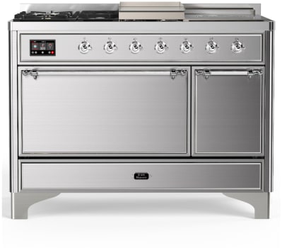 Ilve Majestic III Collection UM48FSQNR3SSC - Majestic III 48 inch Dual Fuel Range