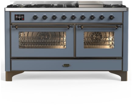 Ilve Majestic III Collection UM60FNR3BGBLP - Majestic III 60 inch Dual Fuel Range