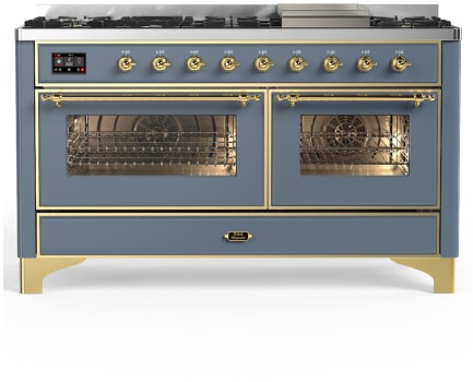 Ilve Majestic III Collection UM60FNR3BGGLP - Majestic III 60 inch Dual Fuel Range