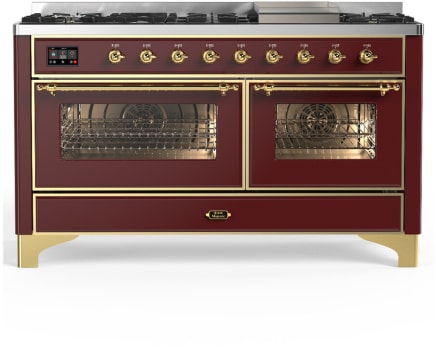 Ilve Majestic III Collection UM60FNR3BUG - Majestic III 60 inch Dual Fuel Range