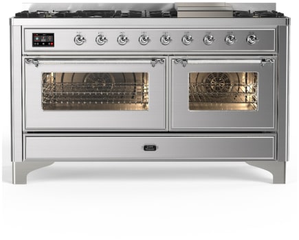 Ilve Majestic III Collection UM60FNR3SSC - Majestic III 60 inch Dual Fuel Range