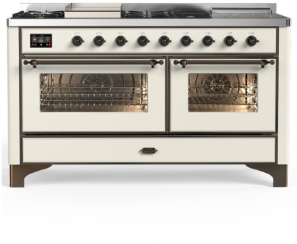 Ilve Majestic III Collection UM60FSNR3AWBLP - Majestic III 60 inch Dual Fuel Range