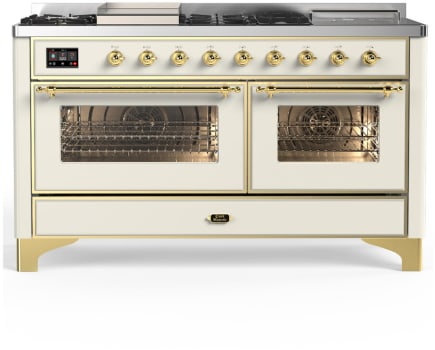 Ilve Majestic III Collection UM60FSNR3AWG - Majestic III 60 inch Dual Fuel Range