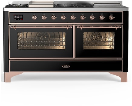Ilve Majestic III Collection UM60FSNR3BKP - Majestic III 60 inch Dual Fuel Range
