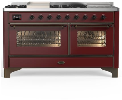Ilve Majestic III Collection UM60FSNR3BUBLP - Majestic III 60 inch Dual Fuel Range
