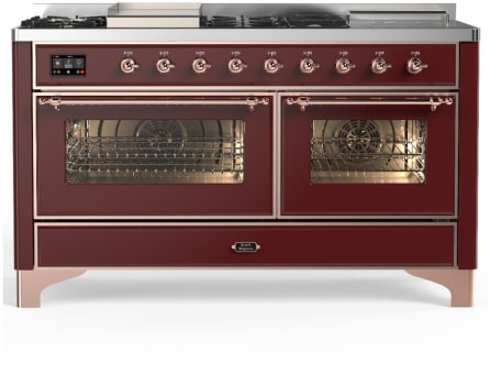 Ilve Majestic III Collection UM60FSNR3BUPLP - Majestic III 60 inch Dual Fuel Range