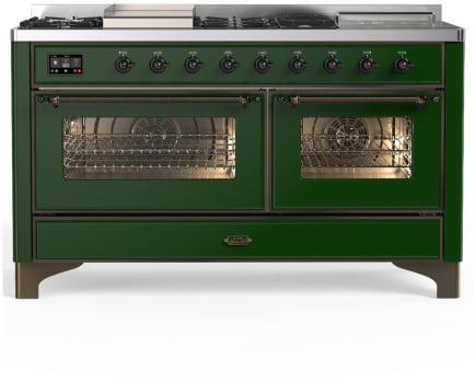 Ilve Majestic III Collection UM60FSNR3EGB - Majestic III 60 inch Dual Fuel Range