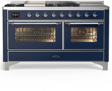 Ilve Majestic III Collection UM60FSNR3MBCLP - Majestic III 60 inch Dual Fuel Range