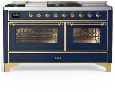 Ilve Majestic III Collection UM60FSNR3MBG - Majestic III 60 inch Dual Fuel Range