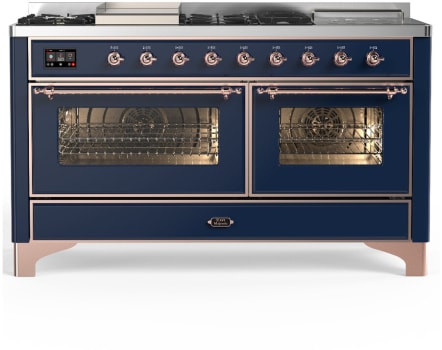 Ilve Majestic III Collection UM60FSNR3MBPLP - Majestic III 60 inch Dual Fuel Range
