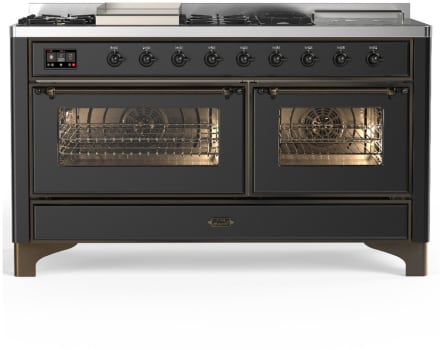 Ilve Majestic III Collection UM60FSNR3MGB - Majestic III 60 inch Dual Fuel Range