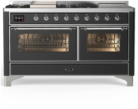Ilve Majestic III Collection UM60FSNR3MGC - Majestic III 60 inch Dual Fuel Range