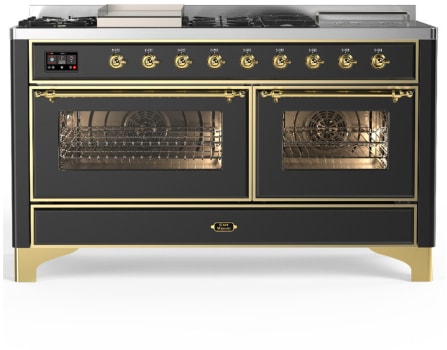 Ilve Majestic III Collection UM60FSNR3MGG - Majestic III 60 inch Dual Fuel Range