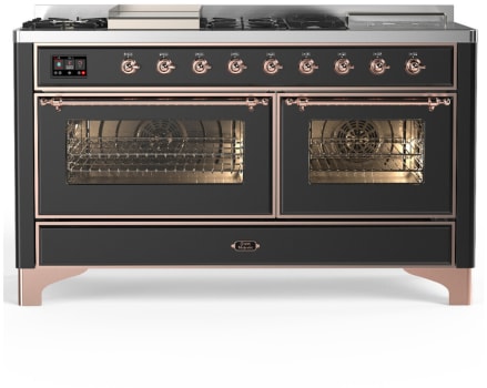 Ilve Majestic III Collection UM60FSNR3MGPLP - Majestic III 60 inch Dual Fuel Range