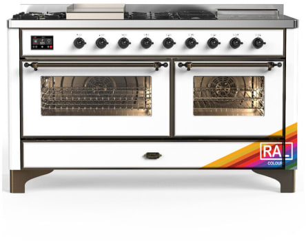 Ilve Majestic III Collection UM60FSNR3RABLP - Majestic III 60 inch Dual Fuel Range