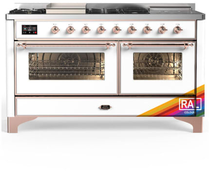 Ilve Majestic III Collection UM60FSNR3RAPLP - Majestic III 60 inch Dual Fuel Range