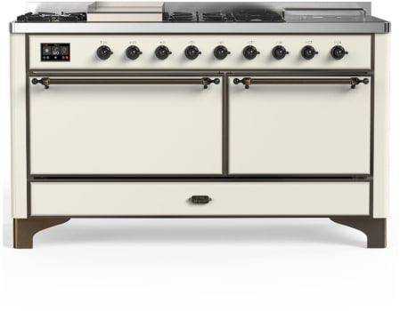 Ilve Majestic III Collection UM60FSQNR3AWB - Majestic III 60 inch Dual Fuel Range