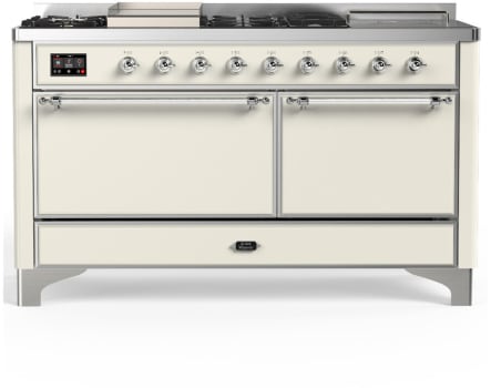Ilve Majestic III Collection UM60FSQNR3AWC - Majestic III 60 inch Dual Fuel Range