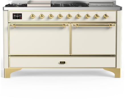 Ilve Majestic III Collection UM60FSQNR3AWGLP - Majestic III 60 inch Dual Fuel Range