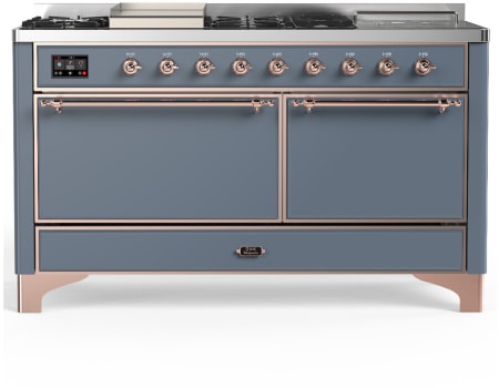 Ilve Majestic III Collection UM60FSQNR3BGPLP - Majestic III 60 inch Dual Fuel Range