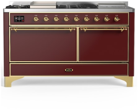 Ilve Majestic III Collection UM60FSQNR3BUG - Majestic III 60 inch Dual Fuel Range