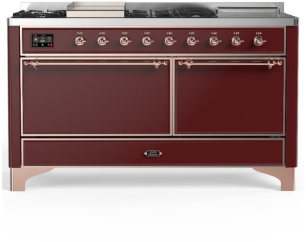 Ilve Majestic III Collection UM60FSQNR3BUP - Majestic III 60 inch Dual Fuel Range