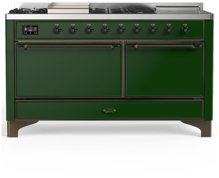Ilve Majestic III Collection UM60FSQNR3EGB - Majestic III 60 inch Dual Fuel Range