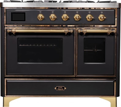 Ilve Majestic II Collection UMD10FDNS3MGGLP - 40 Inch Freestanding Dual Fuel Range in Front View