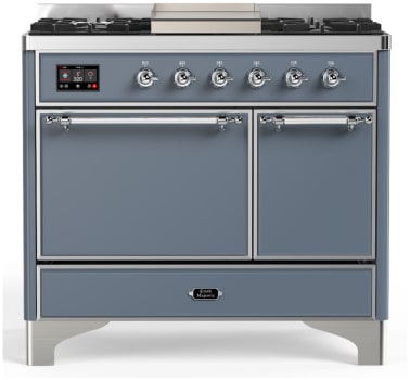 Ilve Majestic III Collection UMD40FQNR3BGC - 40 Inch Dual Fuel Range with 6 Sealed Burners, Griddle