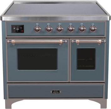 Ilve Majestic II Collection UMDI10NS3BGB - 40 Inch Blue Grey Color Freestanding Range