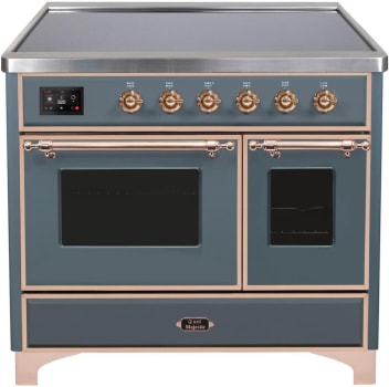 Ilve Majestic II Collection UMDI10NS3BGP - 40 Inch Blue Grey Color Freestanding Range