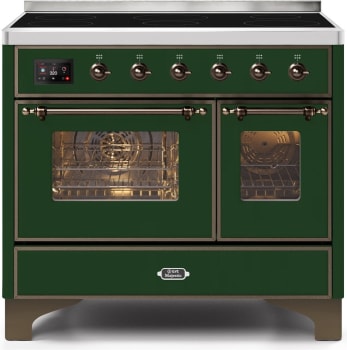 Ilve Majestic II Collection UMDI10NS3EGB - 40 Inch Emerald Green Freestanding Induction Range