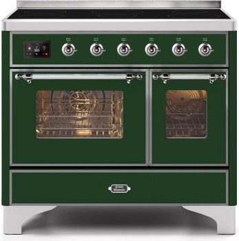 Ilve Majestic II Collection UMDI10NS3EGC - 40 Inch Emerald Green Freestanding Induction Range