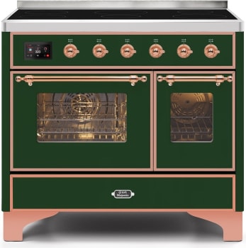 Ilve Majestic II Collection UMDI10NS3EGP - 40 Inch Emerald Green Freestanding Induction Range
