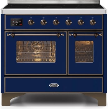 Ilve Majestic II Collection UMDI10NS3MBB - 40 Inch Midnight Blue Freestanding Induction Range