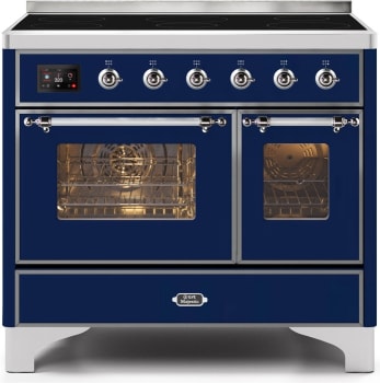 Ilve Majestic II Collection UMDI10NS3MBC - 40 Inch Midnight Blue Freestanding Induction Range