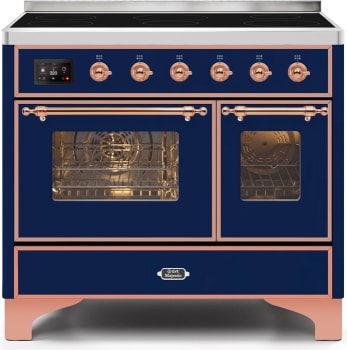 Ilve Majestic II Collection UMDI10NS3MBP - 40 Inch Midnight Blue Freestanding Induction Range