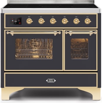 Ilve UMDI10NS3MGG 40 Inch Freestanding Induction Range with 6
