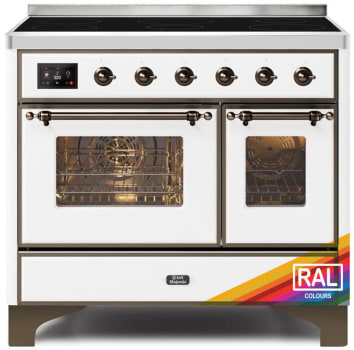 Ilve Majestic II Collection UMDI10NS3RAB - 40 Inch Freestanding Induction Range in Front View