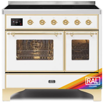 Ilve UMDI10NS3RAG 40 Inch Freestanding Induction Range with 6