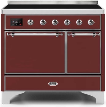 Ilve Majestic II Collection UMDI10QNS3BUC - 40 Inch Freestanding Electric Induction Range in Front View