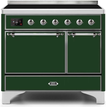 Ilve Majestic II Collection UMDI10QNS3EGC - 40 Inch Freestanding Electric Induction Range in Front View