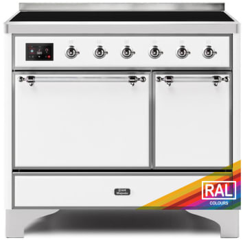 Ilve Majestic II Collection UMDI10QNS3RAC - 40 Inch Freestanding Electric Induction Range in Front View