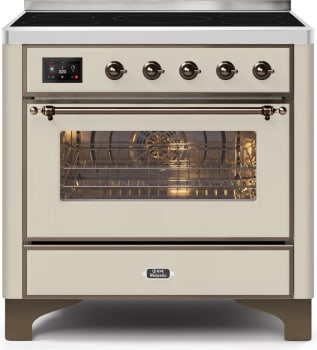 Ilve Majestic II Collection UMI09NS3AWB - 36 Inch Freestanding Induction Range
