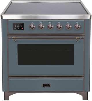 Ilve Majestic II Collection UMI09NS3BGB - 36 Inch Blue Grey Freestanding Range