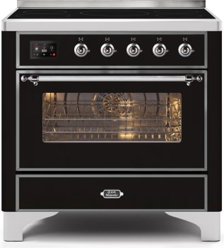 Ilve Majestic II Collection UMI09NS3BKC - 36 Inch Freestanding Induction Range