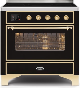 Ilve Majestic II Collection UMI09NS3BKG - 36 Inch Freestanding Induction Range